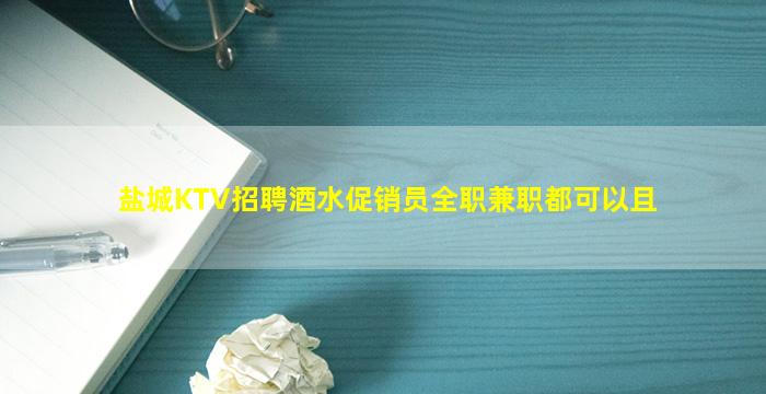 盐城KTV招聘酒水促销员全职兼职都可以且